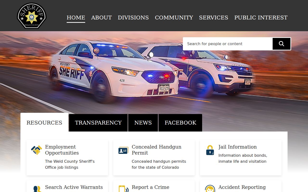Weld County sheriff jail warrant and court records links